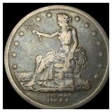 1877-S Silver Trade Dollar LIGHTLY CIRCULATED