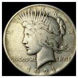 1921 Silver Peace Dollar LIGHTLY CIRCULATED