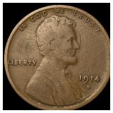 1914-D Lincoln Wheat Cent LIGHTLY CIRCULATED