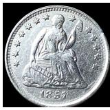 1857 Seated Liberty Half Dime CLOSELY UNCIRCULATED