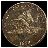 1858 Copper-Nickel Flying Eagle Cent CLOSELY UNCIR