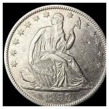 1858-O Silver Half Dollar CHOICE AU