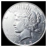 1925 Silver Peace Dollar CLOSELY UNCIRCULATED