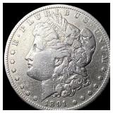 1891-CC Silver Morgan Dollar LIGHTLY CIRCULATED