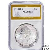 1891-S Morgan Silver Dollar PGA MS63