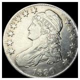 1830 Capped Bust Half Dollar CLOSELY  UNCIRCULATE