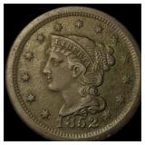 1852 Braided Hair Large Cent NEARLY  UNCIRCULATED