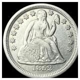 1852 Seated Liberty Dime CHOICE AU