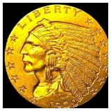 1909 Indian Head $2.50 Gold Quarter Eagle CLOSELY