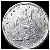 1876 Seated Liberty Quarter CLOSELY UNCIRCULATED