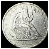 1853 Arrows/Rays Silver Seated Liberty Half  Doll