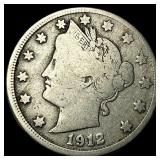 1912-D Liberty Head Nickel NICELY CIRCULATED
