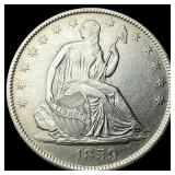 1859-O Silver Seated Liberty Half Dollar  CLOSELY