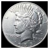 1935 Silver Peace Dollar CLOSELY UNCIRCULATED
