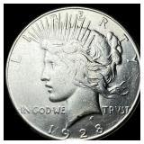 1928-S Silver Peace Dollar CLOSELY UNCIRCULATED