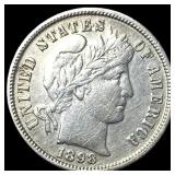 1898 Silver Barber Dime CLOSELY UNCIRCULATED