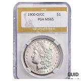 1900-O/CC Morgan Silver Dollar PGA MS65