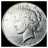 1928-S Silver Peace Dollar CLOSELY UNCIRCULATED
