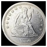 1876-S Silver Quarter Dollar UNCIRCULATED