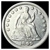 1849 Silver Seated Liberty Half Dime  UNCIRCULATE