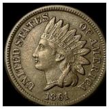 1861 Indian Head Cent NEARLY UNCIRCULATED