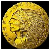 1911 Indian Head Half Eagle $5 Gold CLOSELY UNCIRC