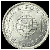 1952 Macau 1 Pataca CHOICE BU