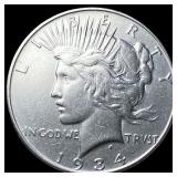 1934 Peace Silver Dollar CLOSELY UNCIRCULATED