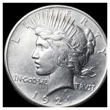 1921 Silver Peace Dollar CLOSELY UNCIRCULATED
