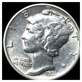 1931-S Silver Mercury Dime CLOSELY UNCIRCULATED