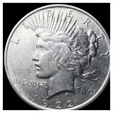 1922 Silver Peace Dollar CLOSELY UNCIRCULATED