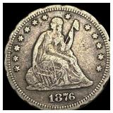 1876-S Silver Seated Liberty Quarter HIGH GRADE