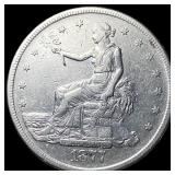 1877-S Silver Trade Dollar CLOSELY  UNCIRCULATED