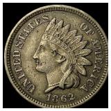 1862 Indian Head Cent NEARLY UNCIRCULATED
