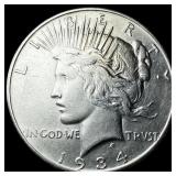 1934-D Silver Peace Dollar CLOSELY UNCIRCULATED
