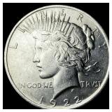 1922 Silver Peace Dollar CLOSELY UNCIRCULATED