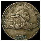 1857 Flying Eagle Cent NEARLY UNCIRCULATED