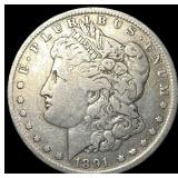 1891-O Silver Morgan Dollar NEARLY UNCIRCULATED