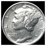 1924 Mercury Dime CLOSELY UNCIRCULATED