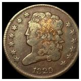 1829 Classic Head Half Cent LIGHTLY CIRCULATED