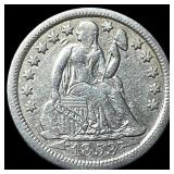 1853-O Silver Seated Liberty Dime NEARLY UNCIRCULA