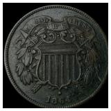 1864 Two-Cent Piece CLOSELY UNCIRCULATED