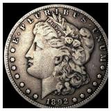 1892-S Silver Morgan Dollar ABOUT UNCIRCULATED