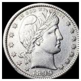 1899 Barber Silver Quarter UNCIRCULATED