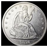 1876-S Silver Half Dollar CLOSELY UNCIRCULATED