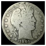 1901-S Silver Barber Half Dollar NICELY  CIRCULAT