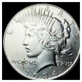 1934 Silver Peace Dollar CLOSELY UNCIRCULATED