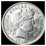 1916 Silver Barber Dime CHOICE BU
