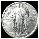 1917 Type 1 Standing Liberty Quarter NEARLY  UNCI