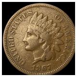 1867 Indian Head Cent LIGHTLY CIRCULATED